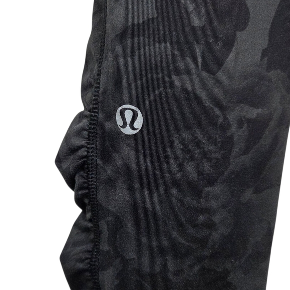 Lululemon Athletica Swift Speed High Rise Leggings In Grey Floral Size 4 - Picture 4 of 6